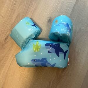 Kids Shark Swim Vest - Blue